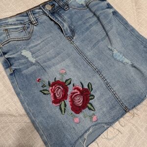 Vintage Jean Mini Skirt